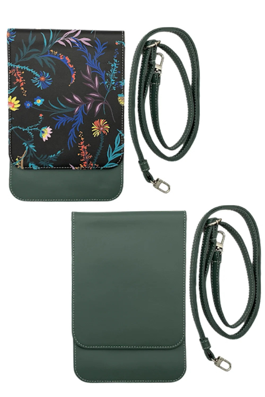 Caseable 2-pack Crossbody Phone Bags Protection Floral/Green